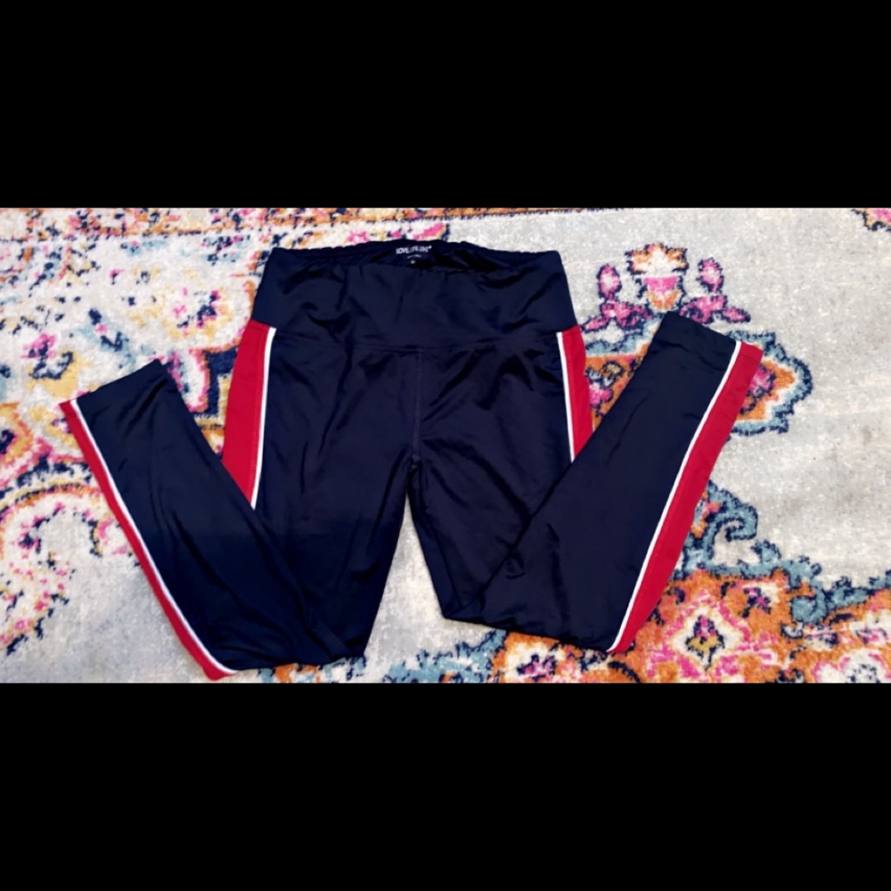 Red white and blue leggings